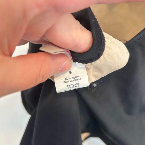 J. Crew Ruched One Piece Swimsuit Black Size S - Picture 7 of 7